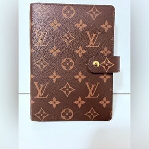 100% authentic Louis Vuitton Monogram Agenda MM / Six Ring Agenda